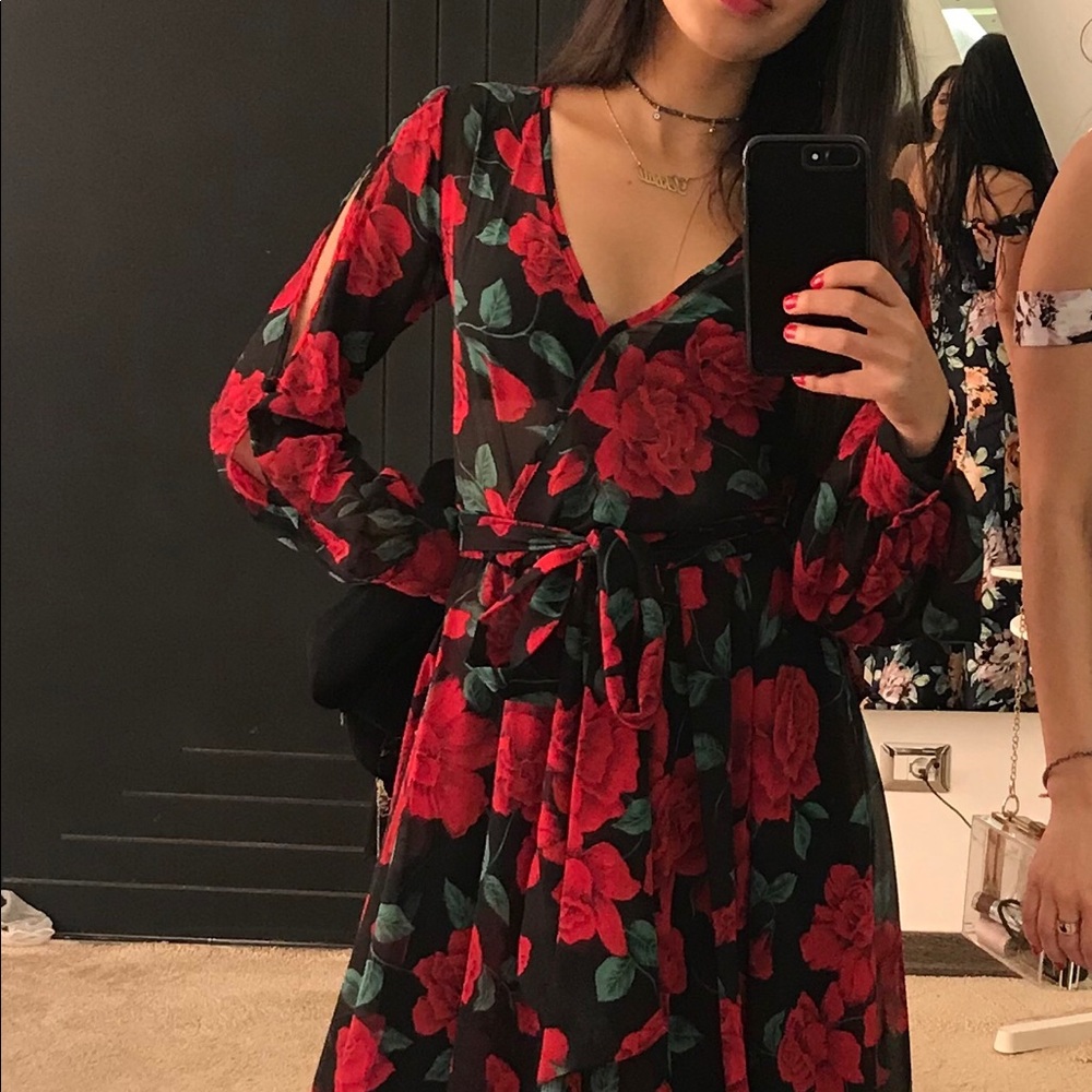 Floral Evening Dress